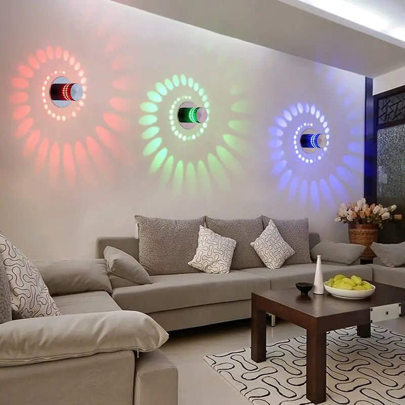 Modern LED Color-Changing Corridor Wall Light Fixture