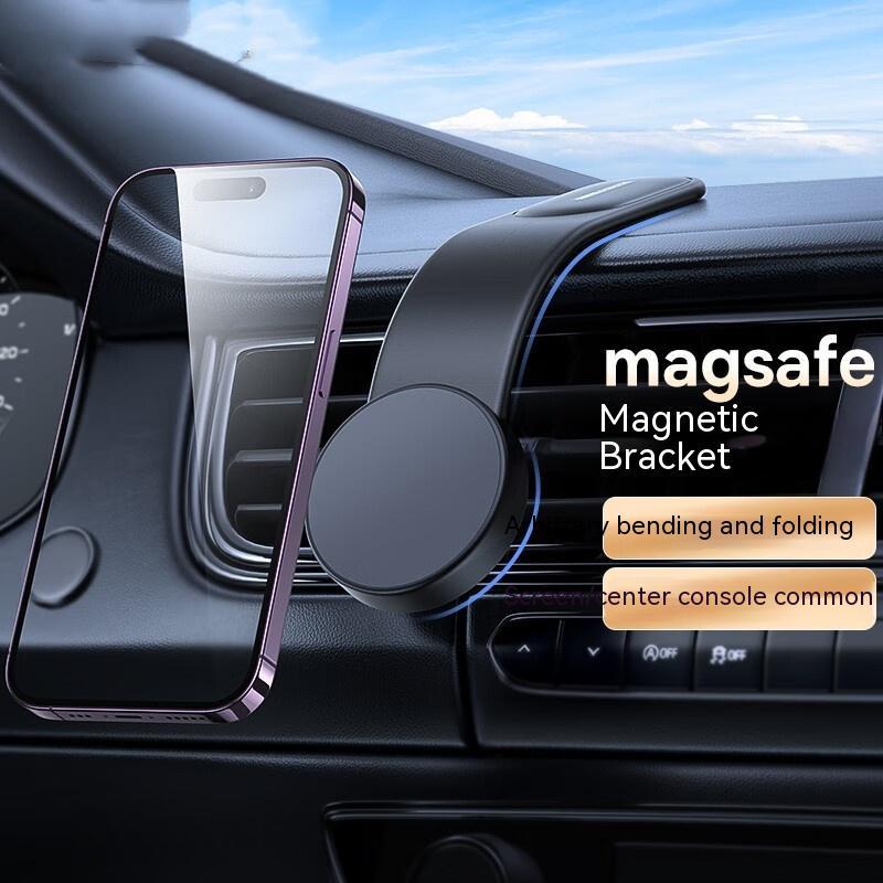 Magnetic Bendable Phone Holder and  Wireless Charger Phone Holder 15W Car Dash Mount