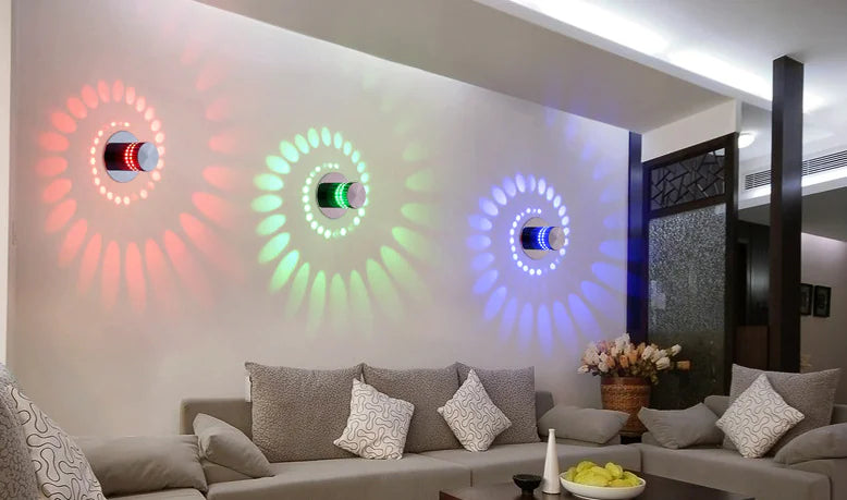 Modern LED Color-Changing Corridor Wall Light Fixture